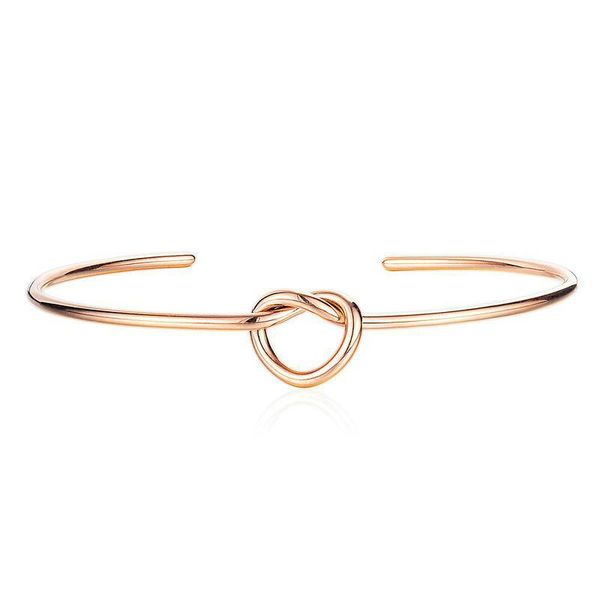 

bangle fashion glamour lady love knotted bracelet europe and america open jewelry, Black