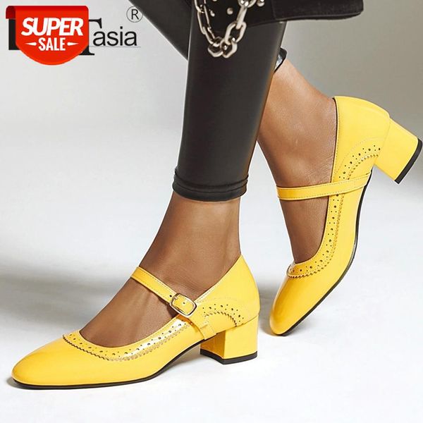 

doratasia new ins fashion lady elegant shallow pumps casual med heels pumps women office fashion solid mary janes shoes woman #ll6l