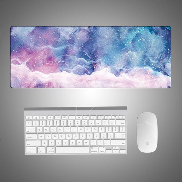 

large mouse pad computer customizable pad office 80cm*30cm table mat non-slip odorless increase colorful starfor computer laptop