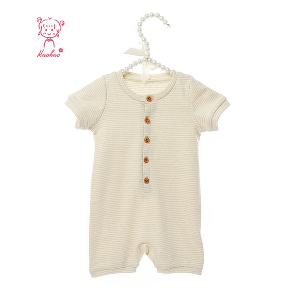 

kaiya angle summer soft fabric baby boys girl clothes bodysuit toddler outfits jumpsuit button style sell suit 2020, Blue