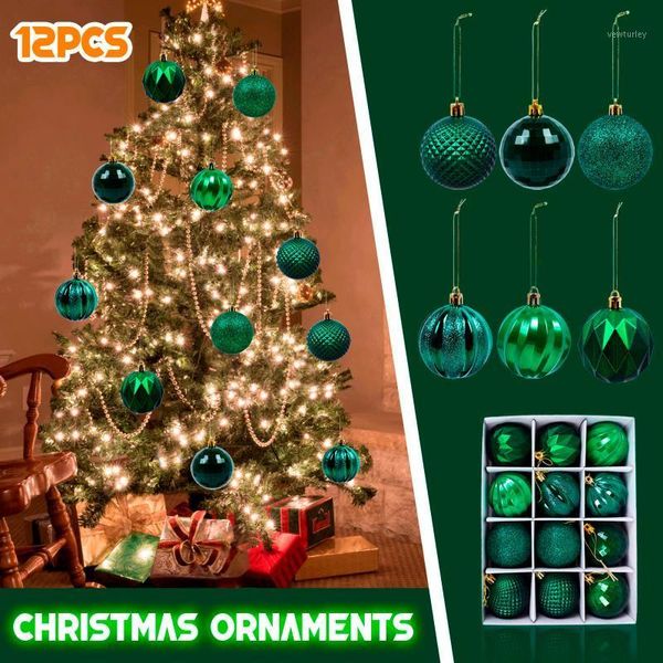 

christmas decorations 12pcs ball baubles party xmas tree hanging ornament decor ornaments window decoration1