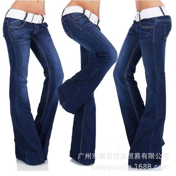 Verão Outono buraco rasgado jeans mulheres cintura alta cintura jeans streetwear denim calças lápis calças plus size 201105