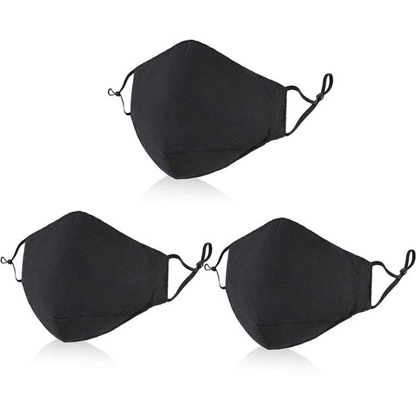 

face wholesale reusable masking washable cotton black sets adjustable anti dust ear loop