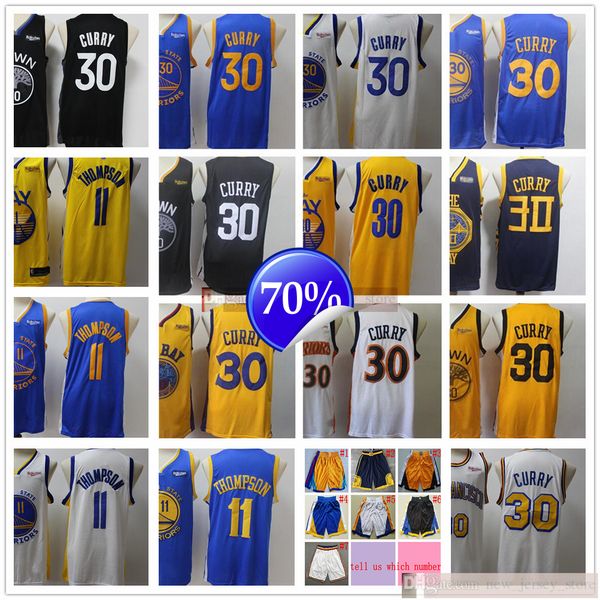 

new black city basketball stephen klay 30 curry 11 thompson jersey stitched white edition city earned yellow jerseys short, Black;red