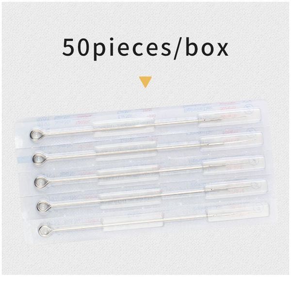 

ghost spider 50pcs assorted sterilized tattoo needles 1/3/5/7/9/11/13/15/18rl needles round liner lining tattoo needles ghos qylukv