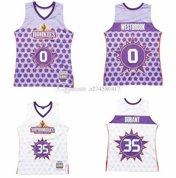 

custom men youth oklahomacityteam 35 durant 0 westbrook mitchell & ness navy hardwoods classics 2009 all-star jersey, Black;red