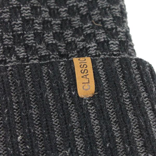 

flb] зима шапочки мужчины вязаная шапка шапки маска gorras bonnet теплый мешковатые зимние шапки для мужчин женщины skullies шапочки шляпы, Black;white