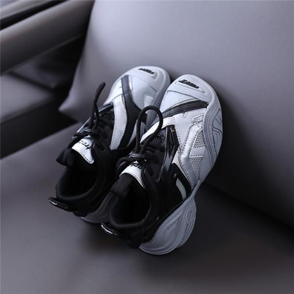 

2020 new autumn children shoes leather boys sport shoes non slip girls sneakers outdoor tennis fashion kids running shoe sqcbew pingtoy, Black