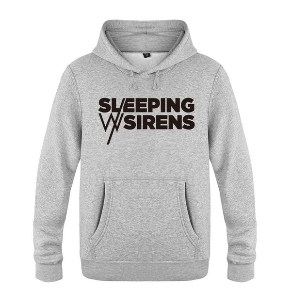 

sleeping with sirens rock music hoodies men 2018 men's pullover fleece hooded sweatshirts sport hooded sweatshirt hoodie