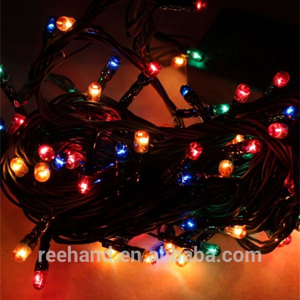 

christmas decoration 50 led solar panel powered string lights