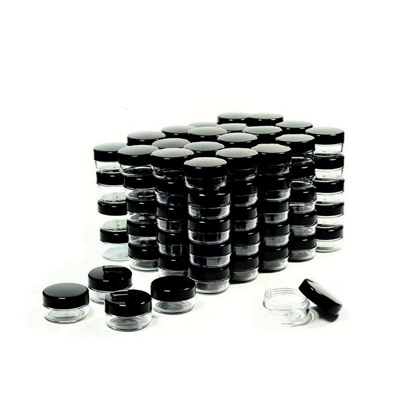 

lids cosmetic with 5 plastic makeup gram sample containers bpa pot jars
