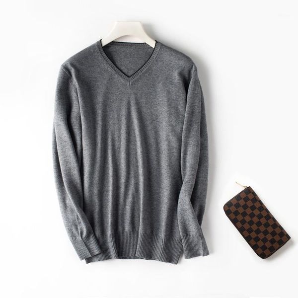 

men soil 2020 spring v-neck sweater loosely worn thin sweater bottoming shirt korean trend cardigan1, White;black