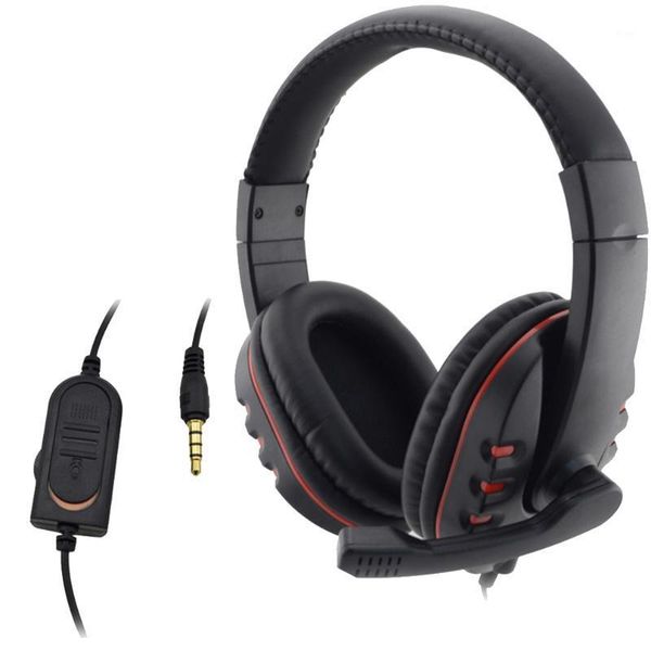 

wired headphone 3.5mm gaming headset headphone earphone music microphone for play station 4 game pc chat1