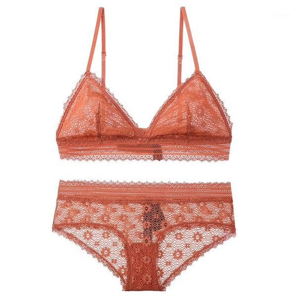 

french romantic lace ultrathin abc cup 70-80 fashion lingerie floral transparent young ladies underwear women bra set1, Red;black