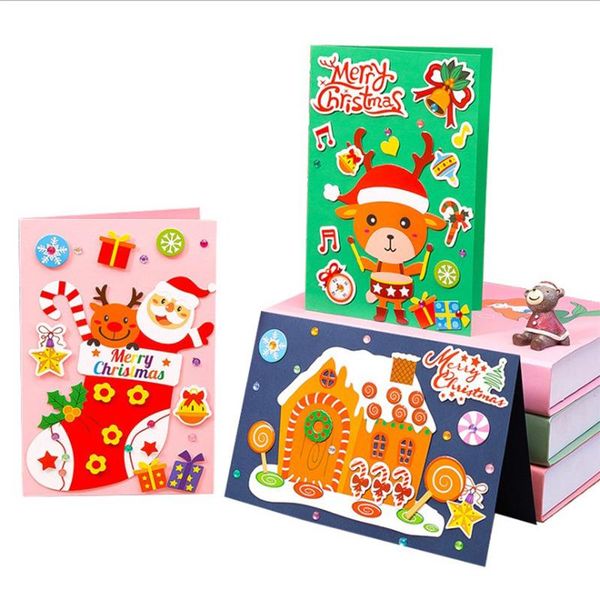 

рождественские открытки ручной работы diy поздравительной открытки для детского сада детских творческой ручной работы материал пакет рождест