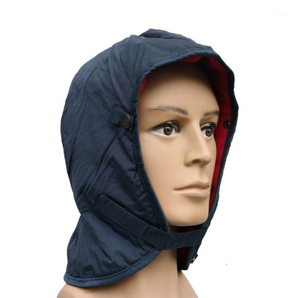 

cycling caps & masks 2021 warm windproof hat cap fleece thermal keep men double layer cotton polar ear protection accessories1, Black