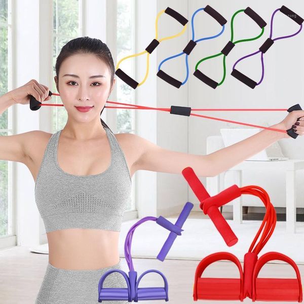 

resistance bands a set fitness 8 style chest expander rope workout muscle rubber yoga sports exercise gym equipment1
