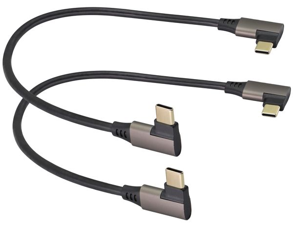 

90 Â° 3.1c cable left and right corner usb extension cable, support lap tablet pc, mobile phone (0.3m / 1ft)