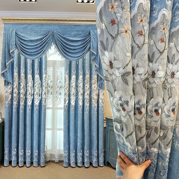 

european style flocked bronzing jacquard curtain sitting room bedroom wedding decoration retro court decorative fabric