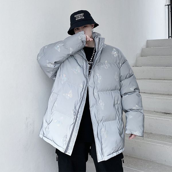 

2021 new parkas windbreaker fleece thick warm fur coats hooded overcoats men's winter clothing 9h45, Black