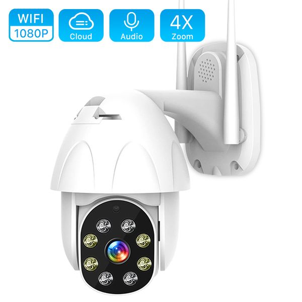 

cloud 1080p ptz wifi ip camera auto tracking 2mp waterproof cctv security camera 4x digital zoom speed dome wireless