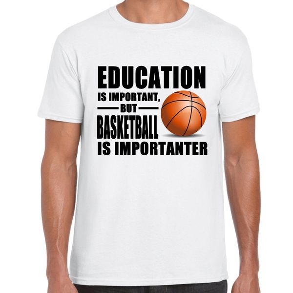 

fashion funny clothing casual short sleeve education is important, basket is importanter sport hooded sweatshirt hoodie men t shirt