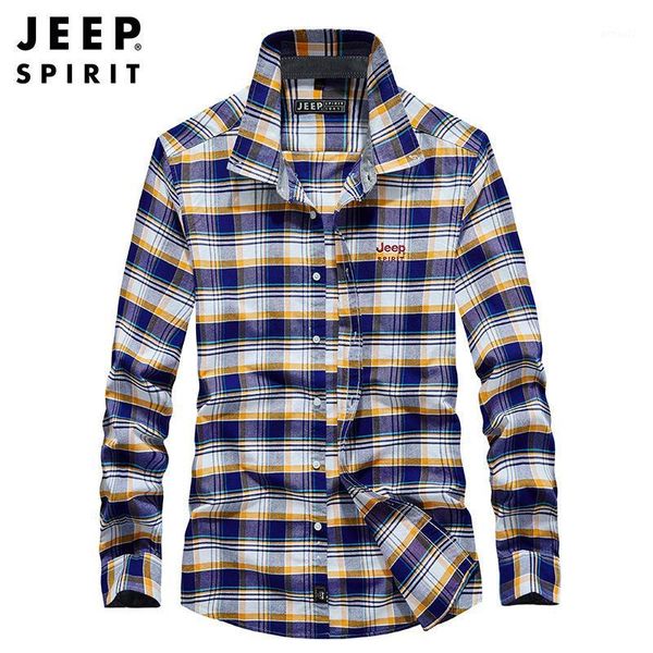 

men's casual shirts spirit brand spring shirt men smart plaid mens long sleeves single breasted cotton dress -4xl1, White;black