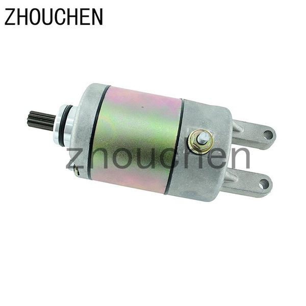

motorcycle electrical system 9 teeth alloy starting motor aluminum starter for linhai feishen 250cc-300cc water-cooled engine scooter atv cq