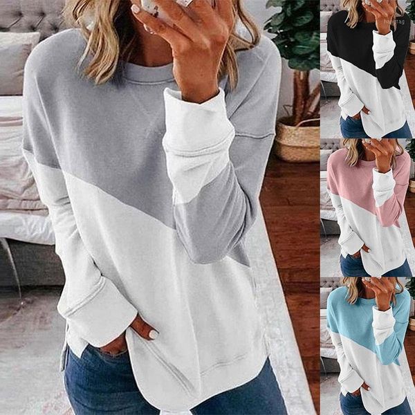 

2021 pullovers cotton sweaters autumn spring women shirt workwear casual long sleeve elegant tee streetwear t shirts1, White