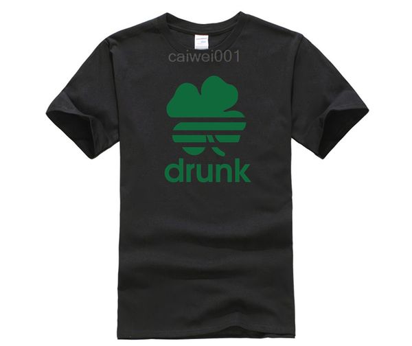 

sport men's print casual 100% cotton popular st patricks day drunk new fashion t-shirt brand shirt printed t-shirt