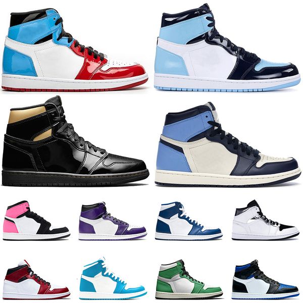 

new arrival mid light grey jumpman 1 1s basketball shoes satin\r\r high og bio hack obsidian royal toe women mens sneakers