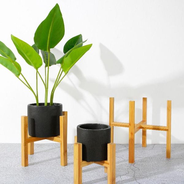 

durable wood planter pot trays flower pot rack strong standing bonsai holder home garden indoor display plant sta bbyyhi