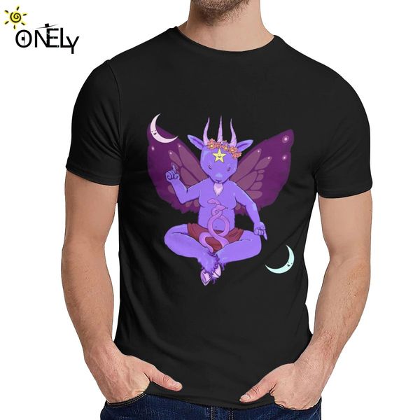 

round neck my little baphomet t-shirt vintage men pure la camiseta wholesale sport hooded sweatshirt hoodie