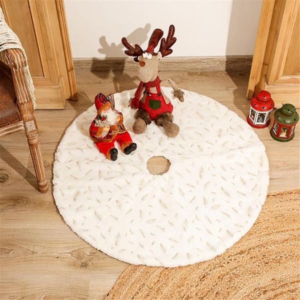

christmas decorations tree skirt thick faux fur mat for holiday party