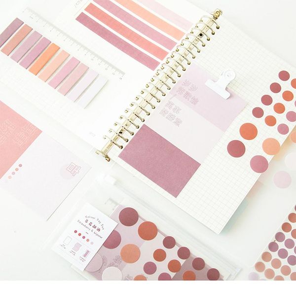 

1set dot наклейки memo pad маркеры указатель метки перегородки sticky notes заметки теги план бумага закладка для office supply bbyfbn garde