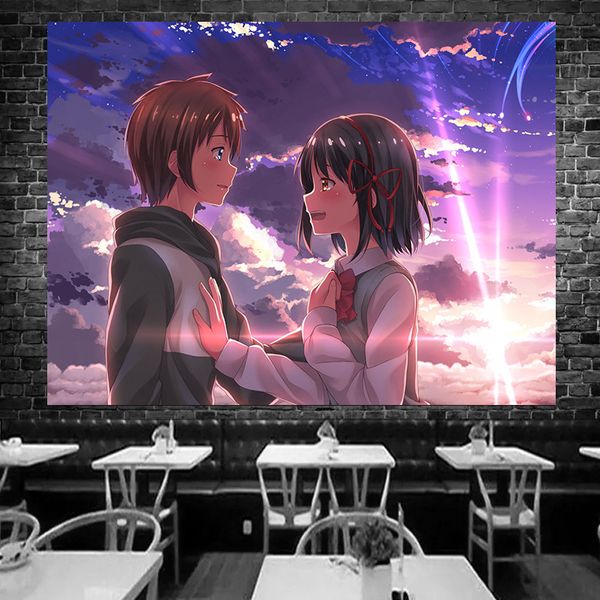 

your name anime tapestry wall hanging flower tapestry decor for living room bedrooms gift kids man woman