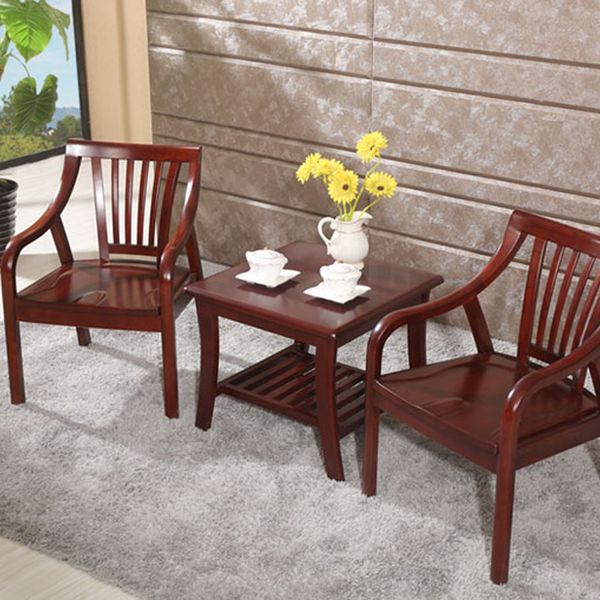 

solid wood classic armchair rustic living room chair