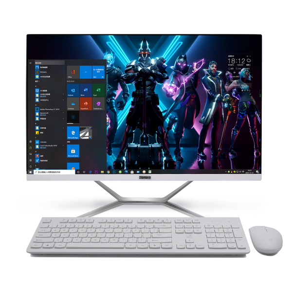 

deskcomputer 27 inch all in one gaming pc intel i7 8 core with geforce nvidia gtx1650 gddr6 gamer using