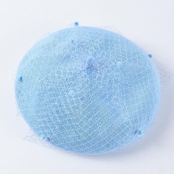 

elegant female fedoras wool felt mesh bow floral formal berets fedora hats for women 2019 retro beret british mesh gauze dot h jllapv, Black;white