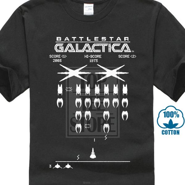 

battlestar galactica новых серии galactic invaders лицензионного t shirt всех размеры повседневной плюс размер футболка 018819 спорта толсто