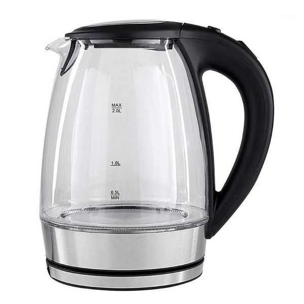 

electric kettles 2l glass kettle 2000w fast boiling coffee pot with blue led light r9cd1