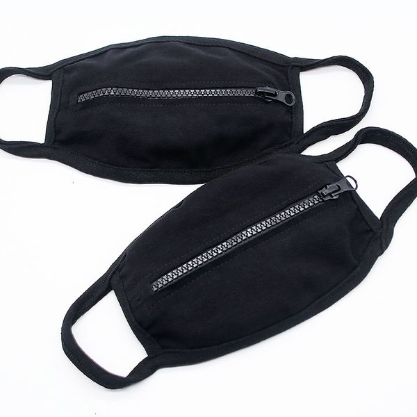 

fashion zipper washable reusable cycling protective dustproof breathable sports designer face mask