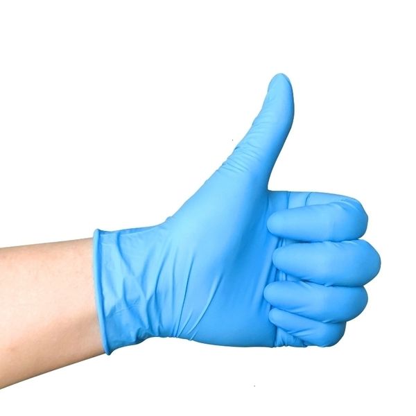 

nitrile gloves 100pcs kitchen disposable garden clean latex food work anti protective hand gloves 1