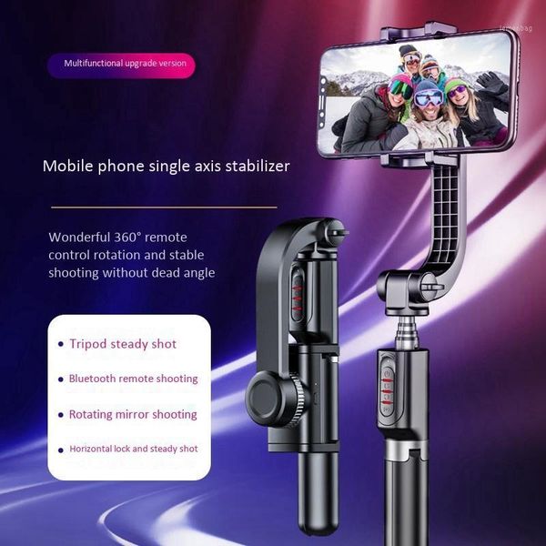 

handheld stabilizer one axis stabilizer selfie stick tripod 360Â°remote control for instagram youtube live video creator1