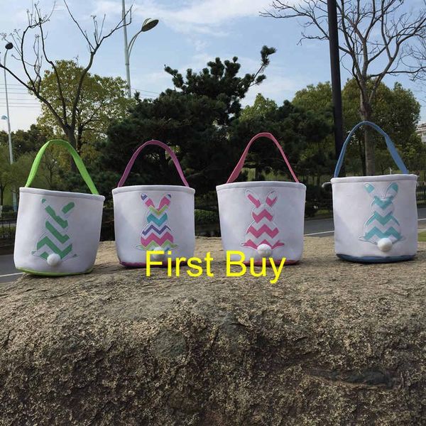 

30pcs/lot easter good quality basket easter bucket egg bags 4 styles candy bags for children