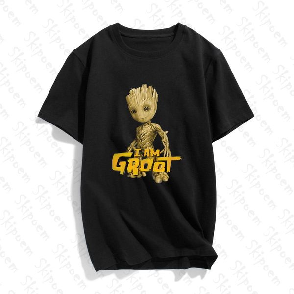 

fashion young groot casual man t shirt vintage aesthetic gothic harajuku short sleeve plus size cotton streetwear tee shirt bbyyvq lg2010, White