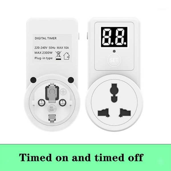 

timers 10a digital countdown timer switch universal socket plug-in time control phone battery electric car charge eu plugnice1