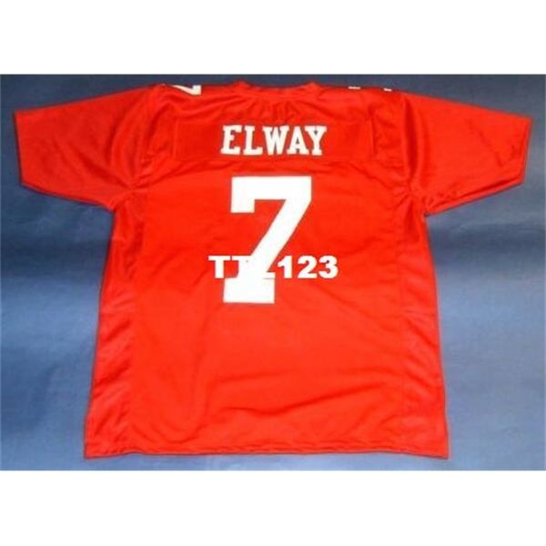 

123 custom stanford cardinal #7 john elway custom red college jersey size s-4xl or custom any name or number college jersey, Black