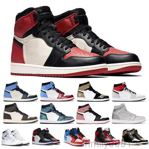 

bio hack dark mocha tie dye jumpman 1 1s mens basketballs shoes obsidian unc travis scotts turbo green chicago sport 3-yq