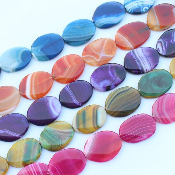 

28-30x37-40mm multi-color agates oval beads 10pcs , for diy jewelry making mixed wholesale for all items t200323, Green;white